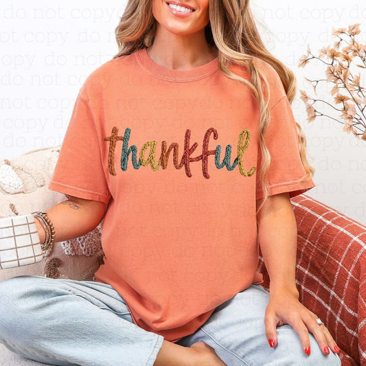 THANKFUL *FAUX YARN* - DTF TRANSFER