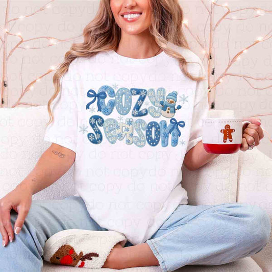 COQUETTE COZY SEASON *FAUX YARN* - DTF TRANSFER