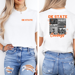 Collegiate Collage  Foot ball Tee