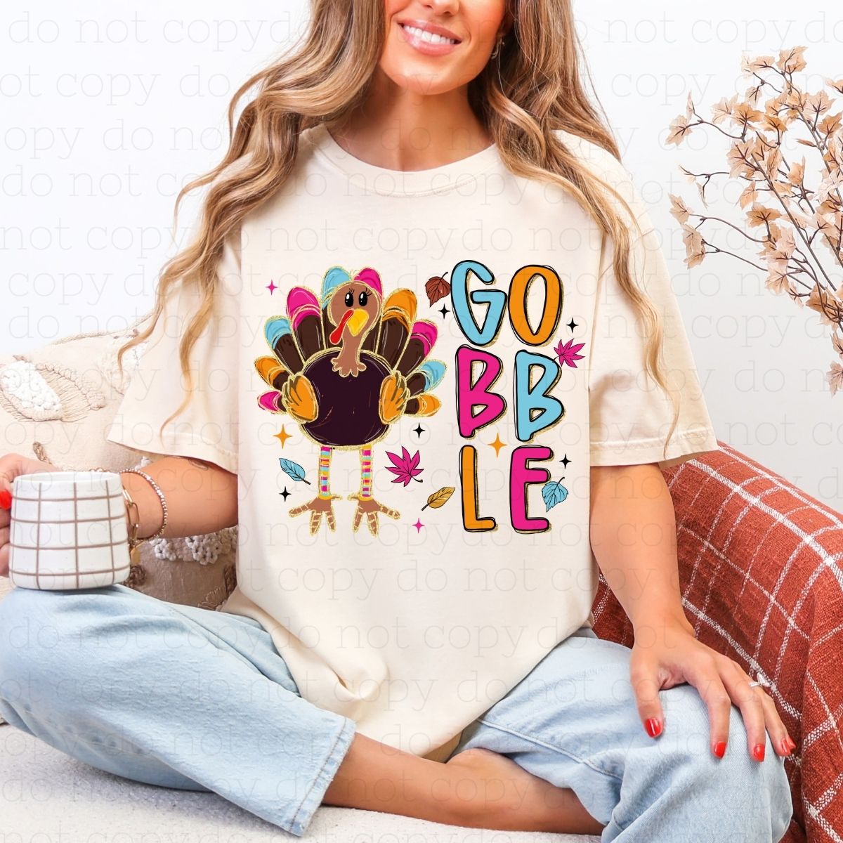 GOBBLE *FAUX GLITTER* - DTF TRANSFER