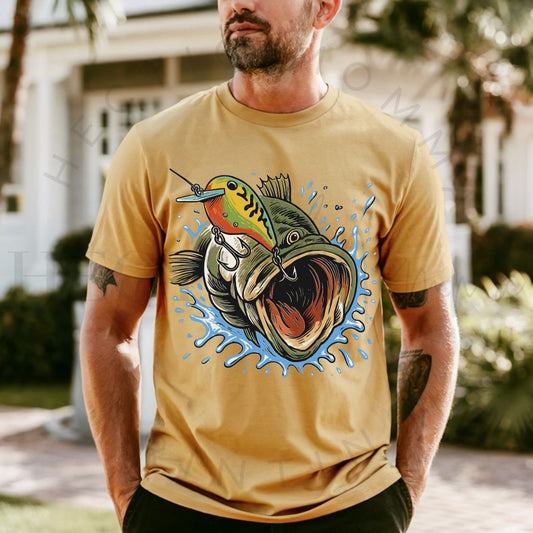 HOOKED BASS - DTF TRANSFER