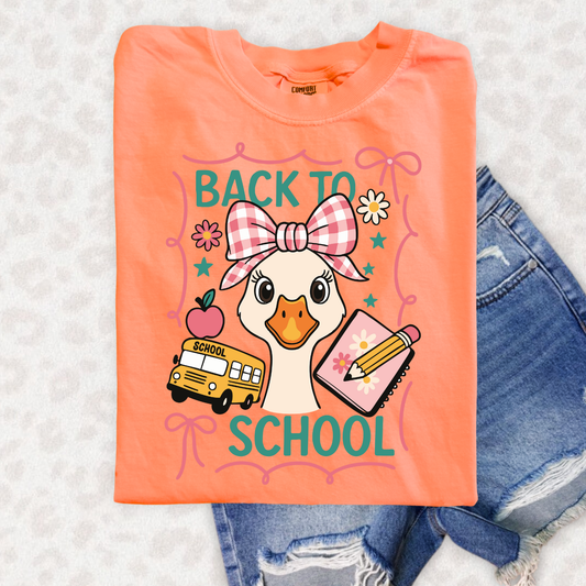 GIRLIE BACK 2 SCHOOL GOOSE - DTF TRANSFER