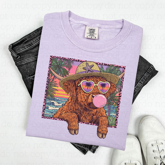 SUMMER BUBBLEGUM HIGHLAND - DTF TRANSFER