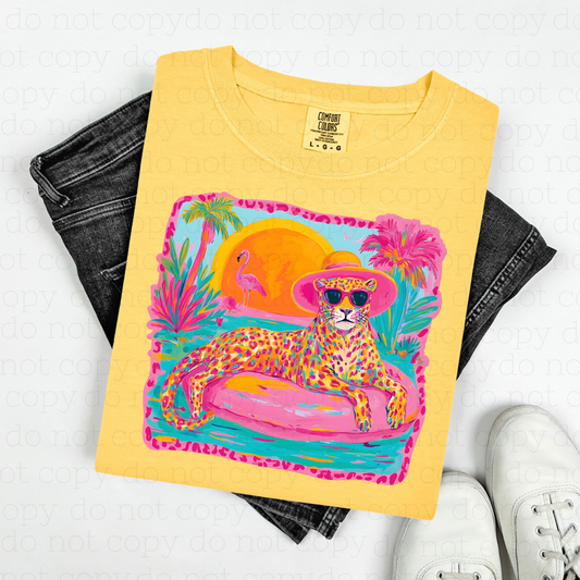 FLOATIN' LEOPARD - DTF TRANSFER