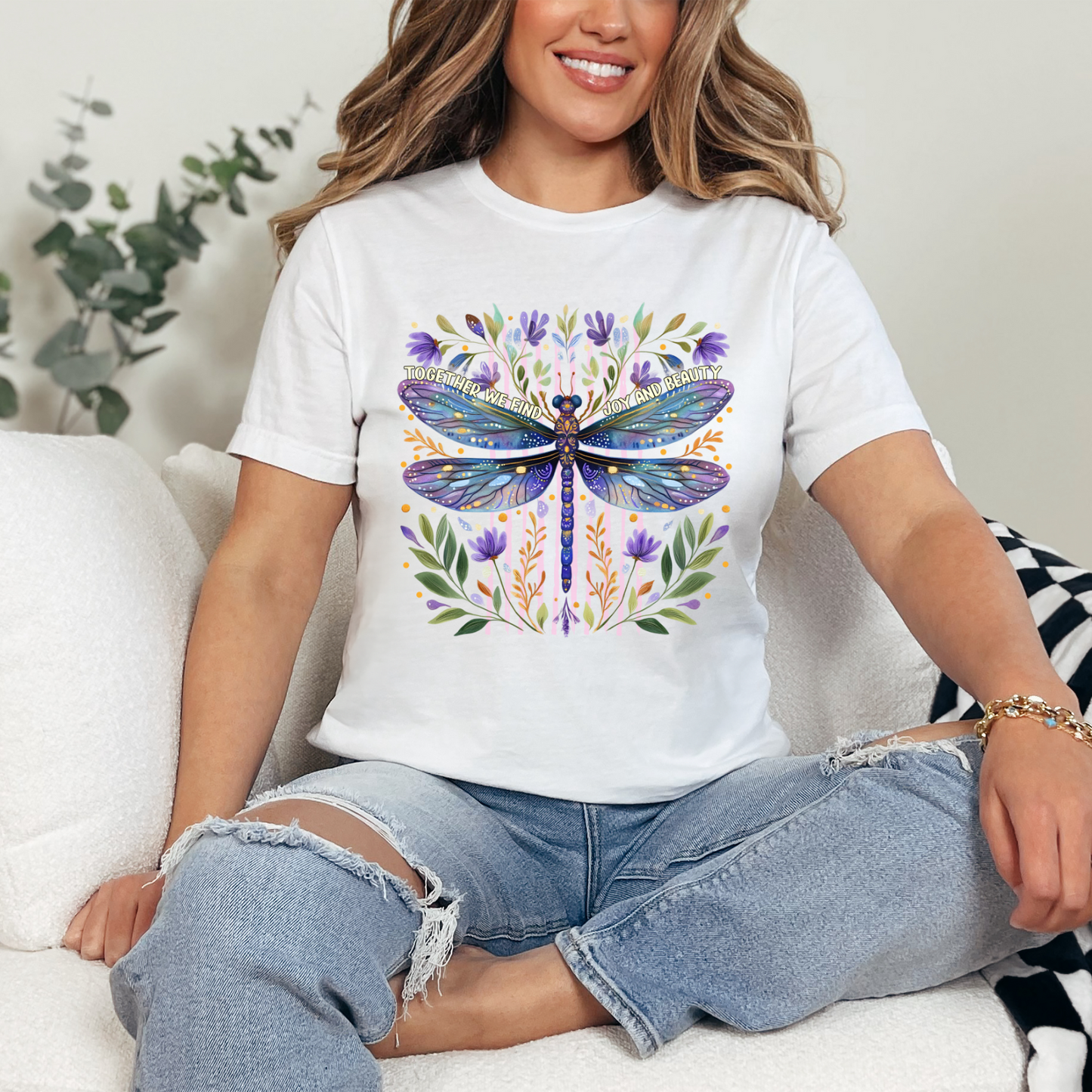 TOGETHER WE FIND JOY & BEAUTY -  DTF TRANSFER