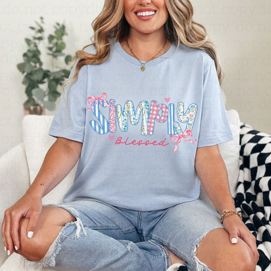 COQUETTE SIMPLY BLESSED - DTF TRANSFER