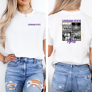 Collegiate Collage  Foot ball Tee