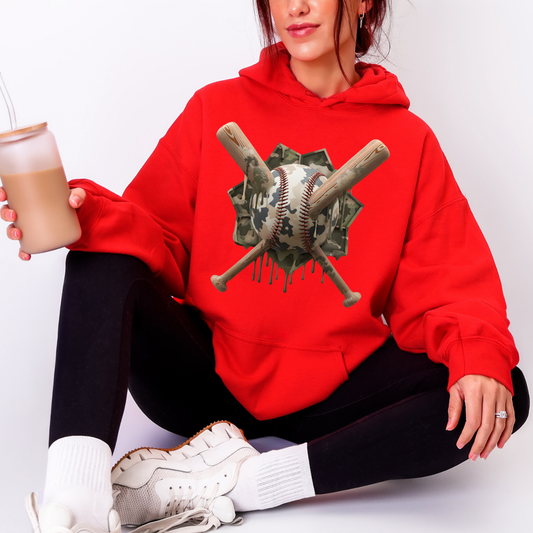 CAMO BASEBALL DRIP - DTF TRANSFER - Hectic Momma Printing