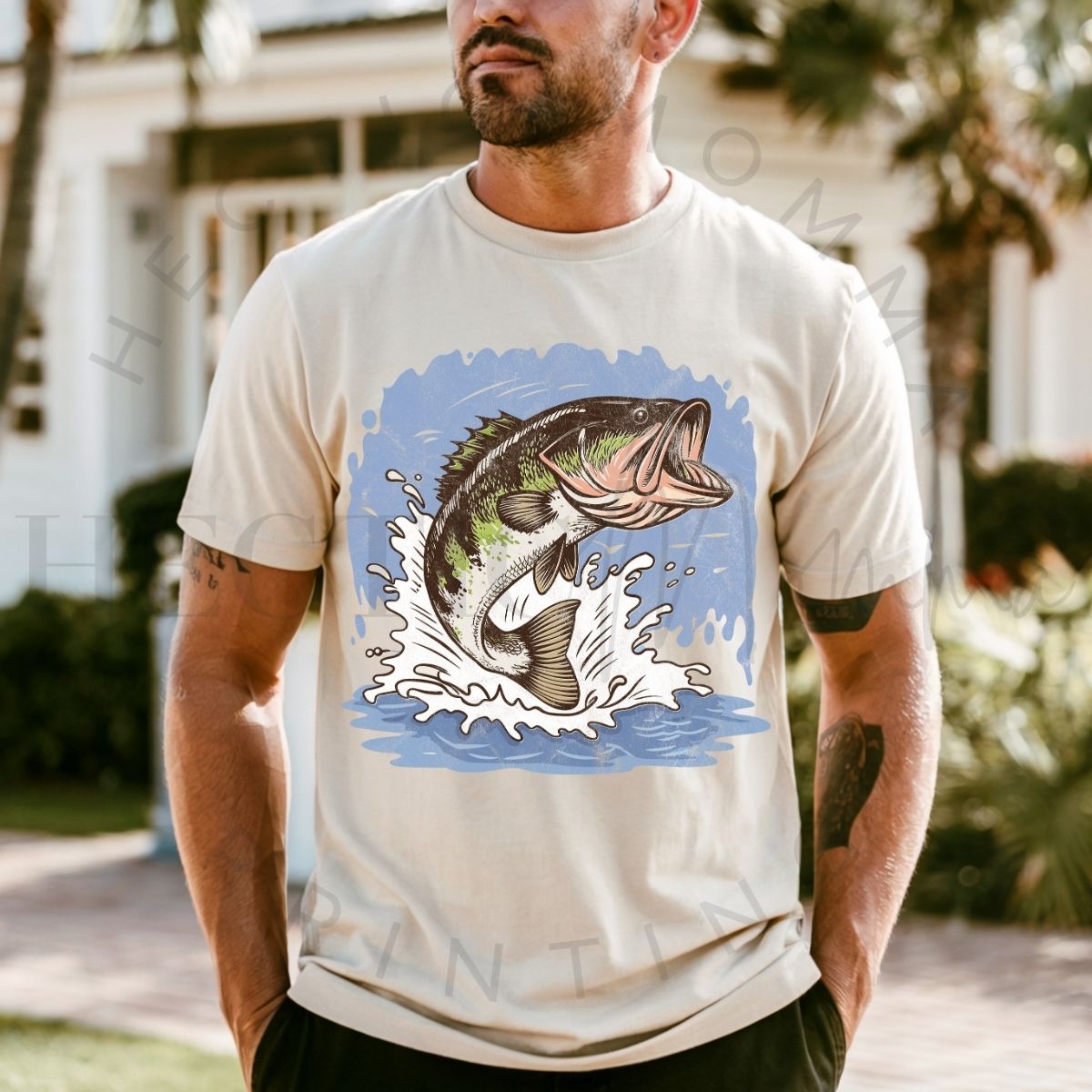 BASS JUMPING *W/GRUNGE* - DTF TRANSFER