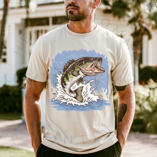 BASS JUMPING *W/GRUNGE* - DTF TRANSFER