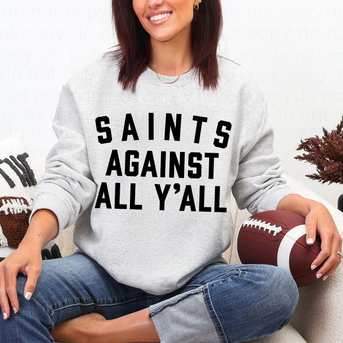 SAINTS AGAINST ALL Y'ALL - DTF TRANSFER