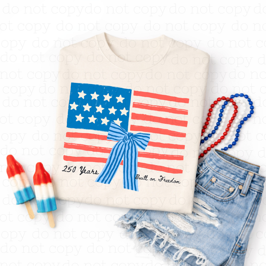 COQUETTE 250 YEARS BUILT ON FREEDOM - DTF TRANSFER - Hectic Momma Printing