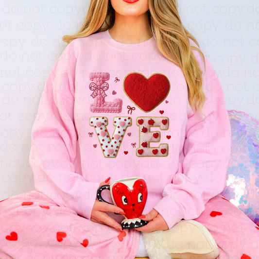 COQUETTE LOVE - FAUX YARN - DTF TRANSFER