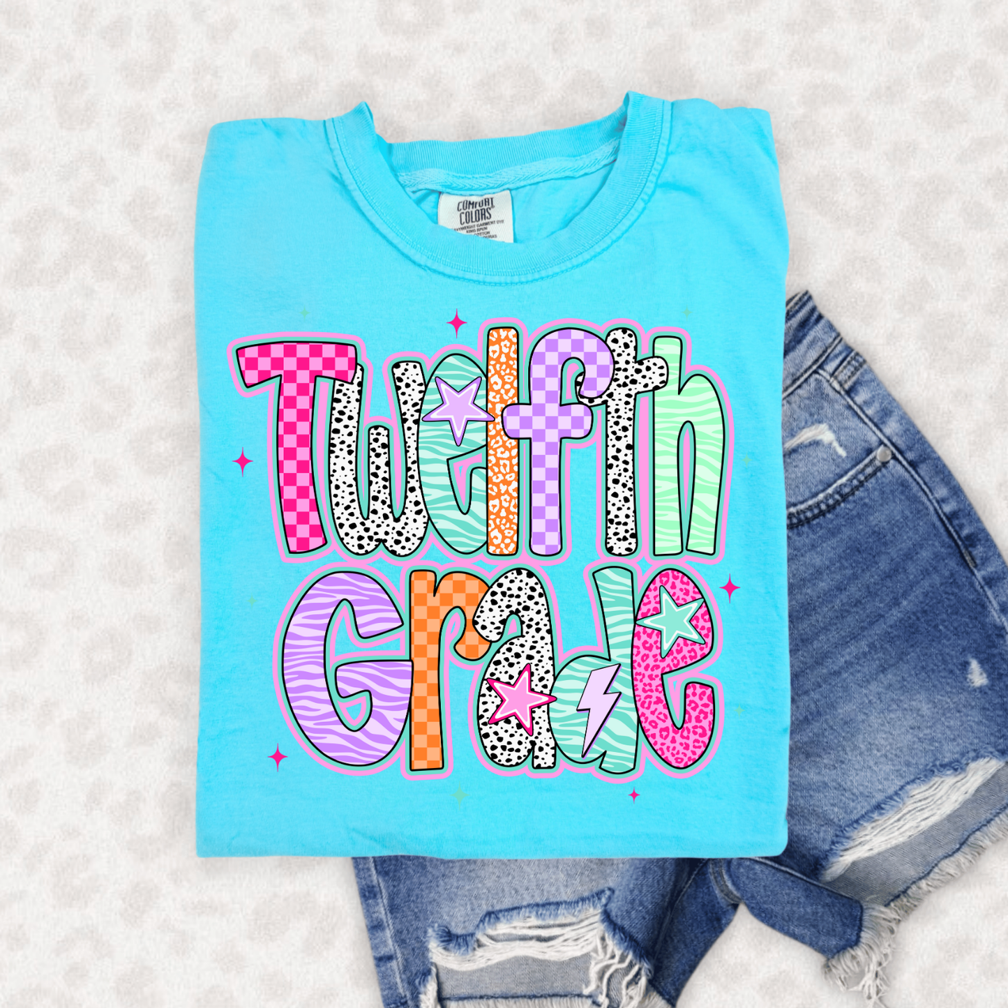 RETRO PINK GRADES 11TH & 12TH  - DTF TRANSFER