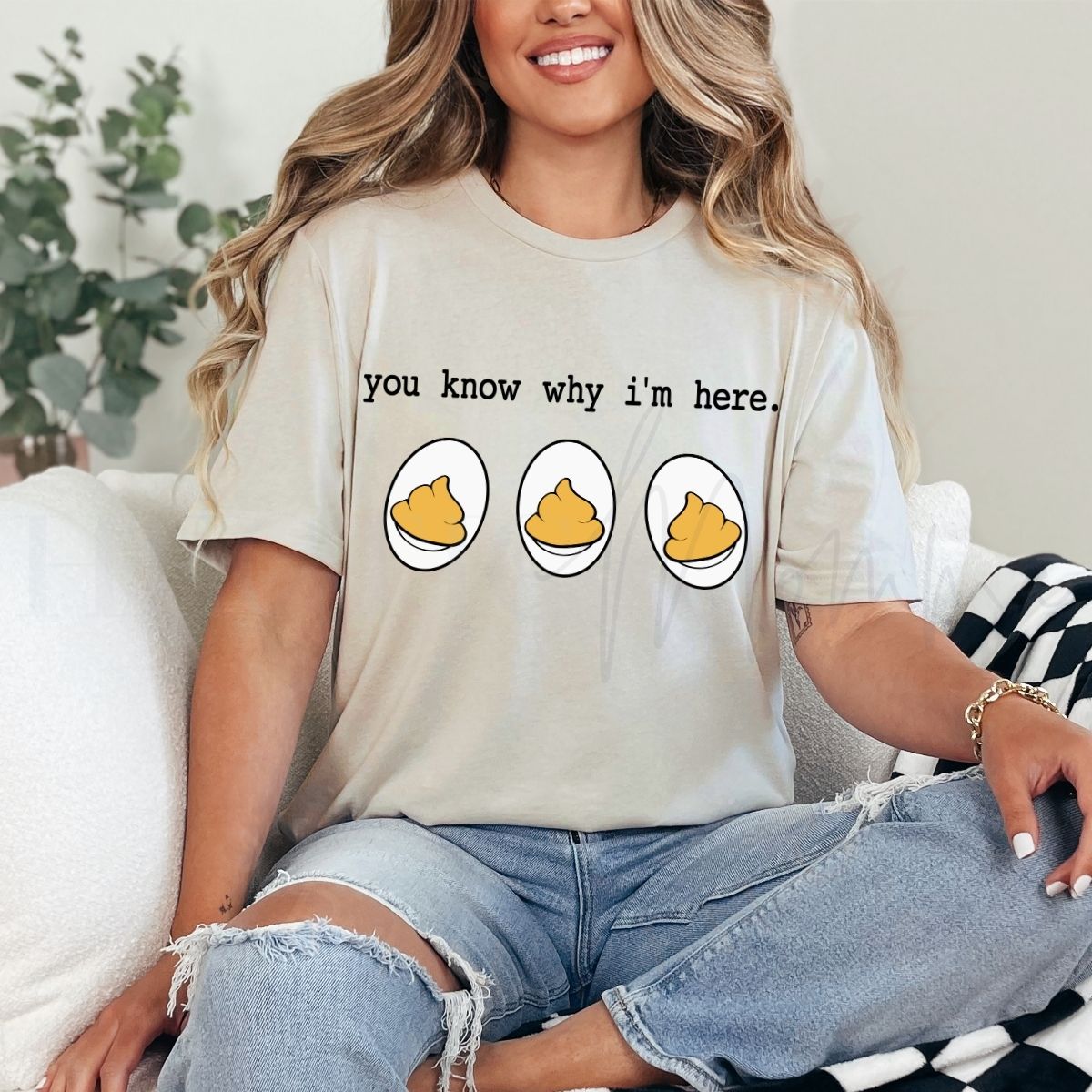 YOU KNOW WHY I'M HERE - DTF TRANSFER - Hectic Momma Printing