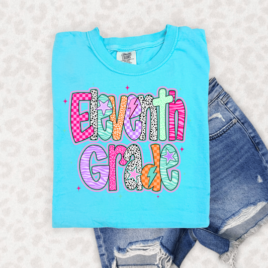 RETRO PINK GRADES 11TH & 12TH  - DTF TRANSFER