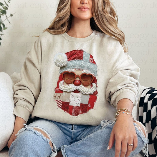 PATCHWORK SANTA - DTF TRANSFER