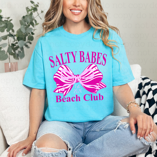 COQUETTE SALTY BABES - PINK TEXT - DTF TRANSFER - Hectic Momma Printing