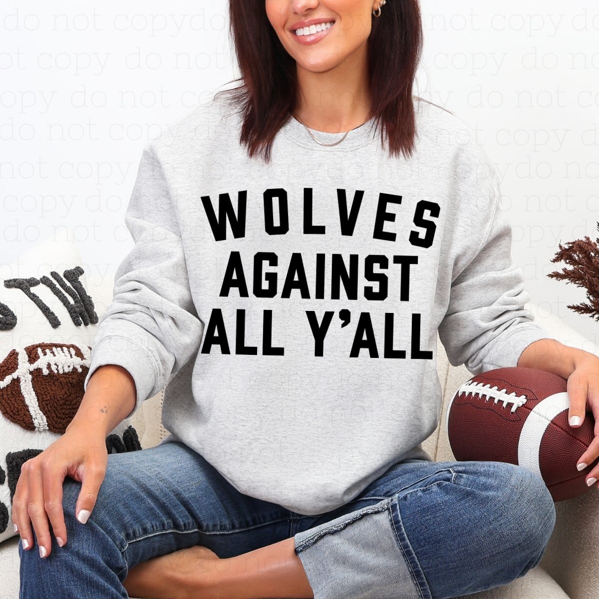 WOLVES AGAINST ALL Y'ALL - DTF TRANSFER