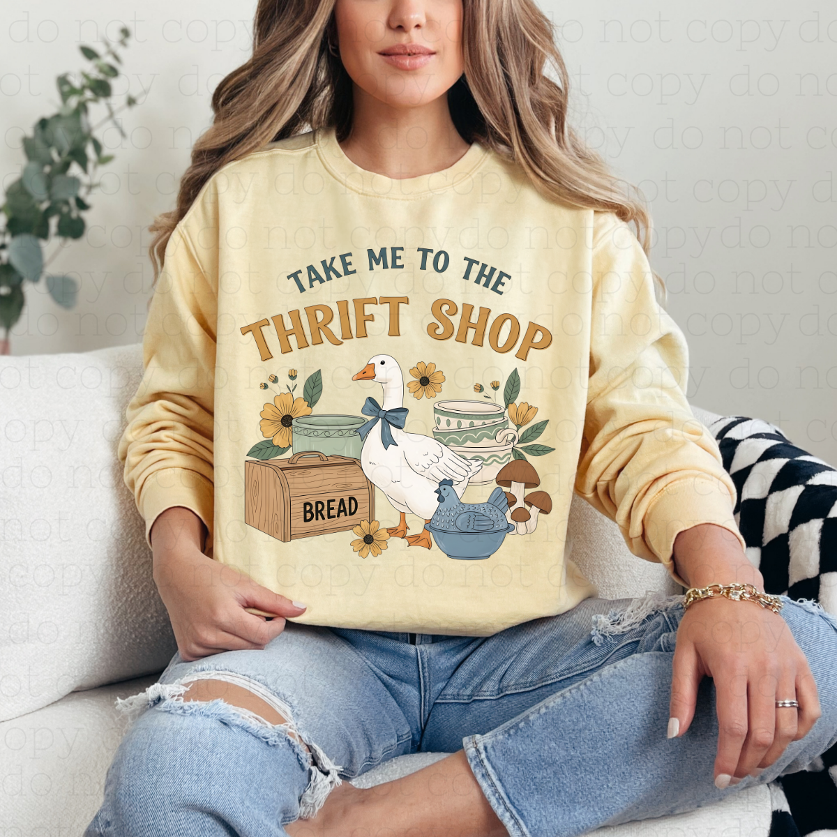 COQUETTE TAKE ME TO THE THRIFT SHOP - DTF TRANSFER