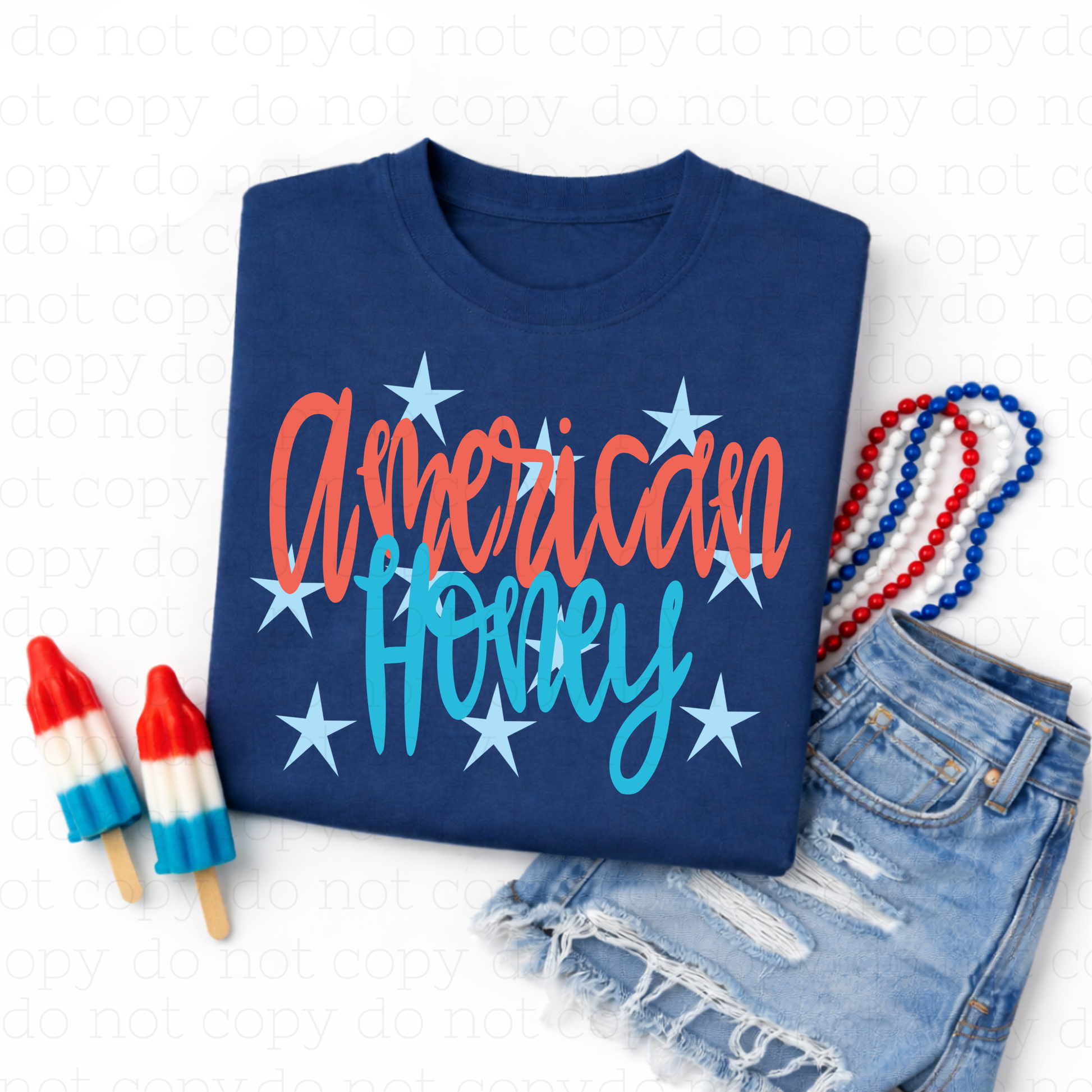 AMERICAN HONEY - DTF TRANSFER - Hectic Momma Printing