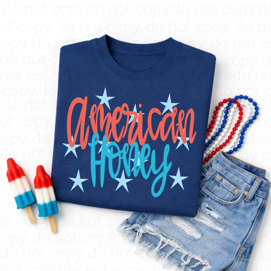 AMERICAN HONEY - DTF TRANSFER - Hectic Momma Printing