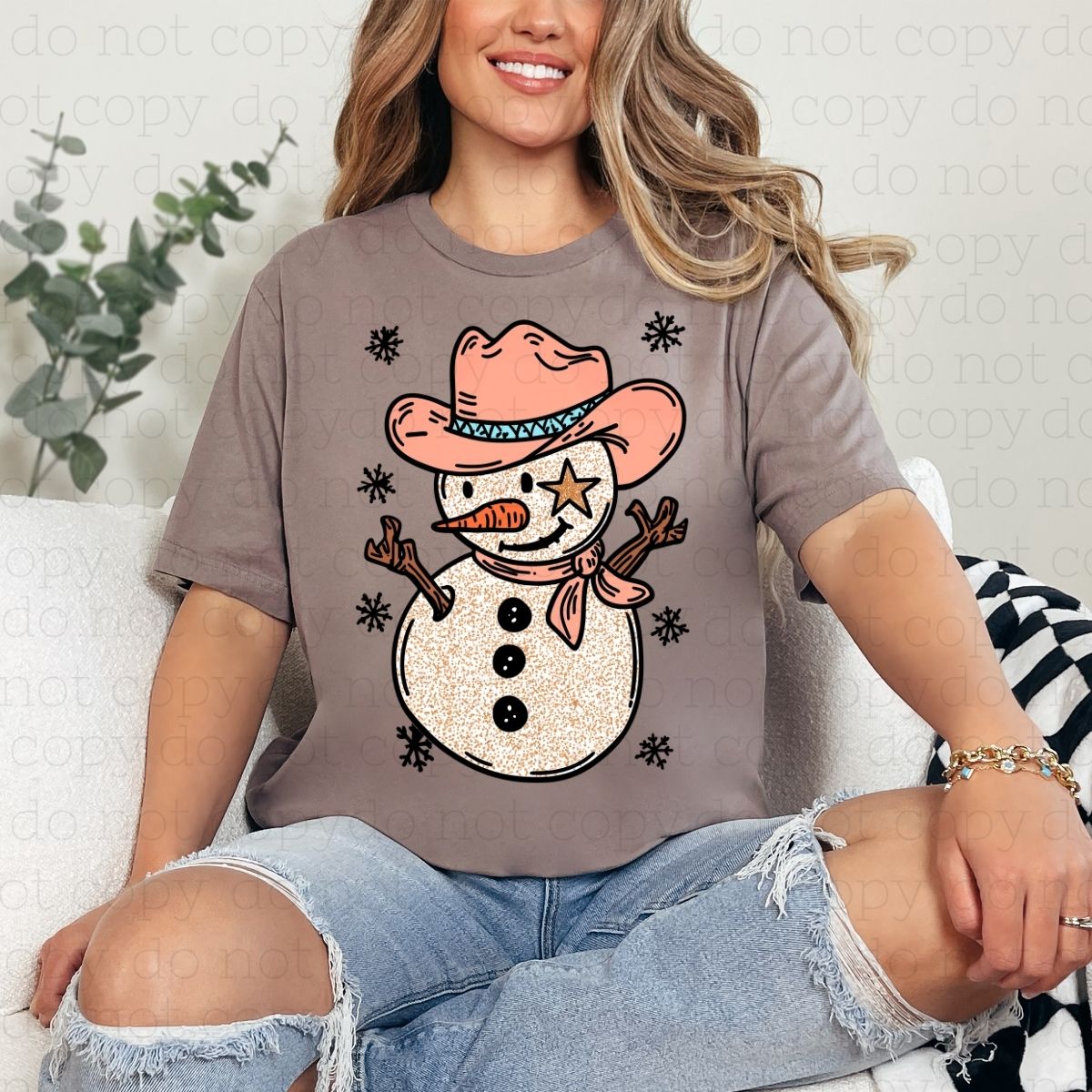 COWBOY SNOWMAN - DTF TRANSFER