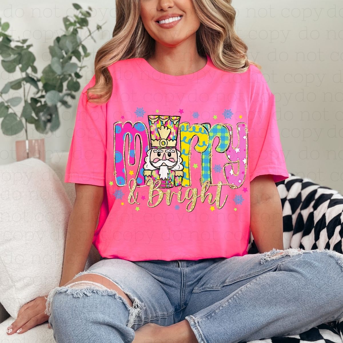 MERRY & BRIGHT - DTF TRANSFER