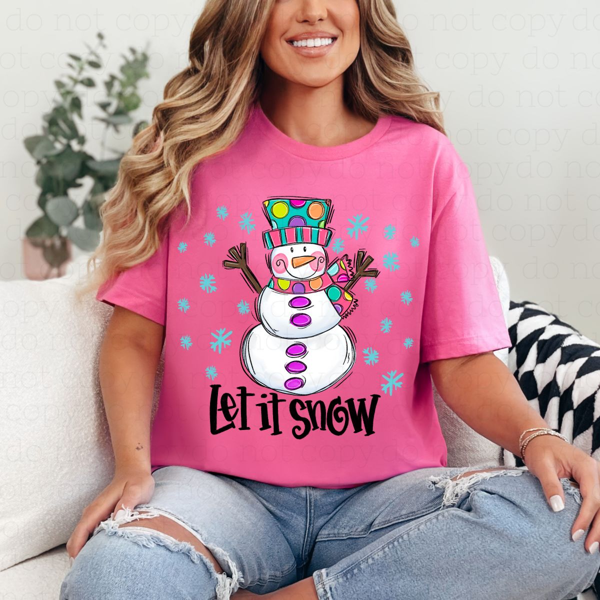 LET IT SNOW - DTF TRANSFER
