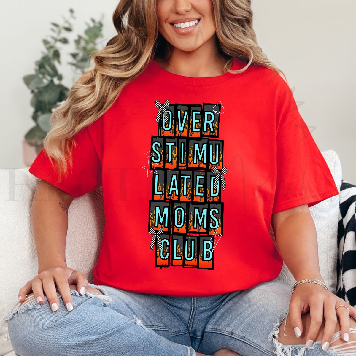 COQUETTE OVERSTIMULATED MOMS CLUB - DTF TRANSFER