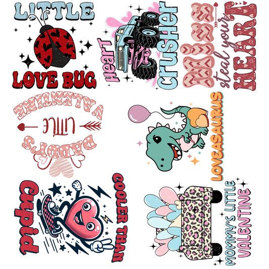 Kid's Valentine's Day DTF Mini made