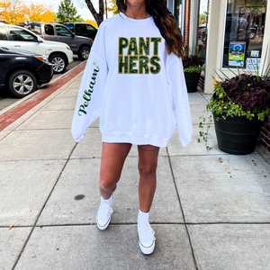 Youth  Local School Faux Sequins Faux Embroidered FULL Sweatshirt or T-shirt