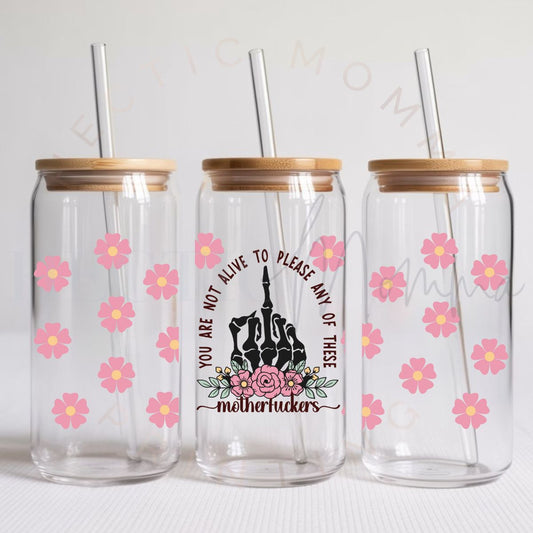 YOU ARE NOT ALIVE TO PLEASE ANY OF THESE MOTHERFUCKERS - UV DTF