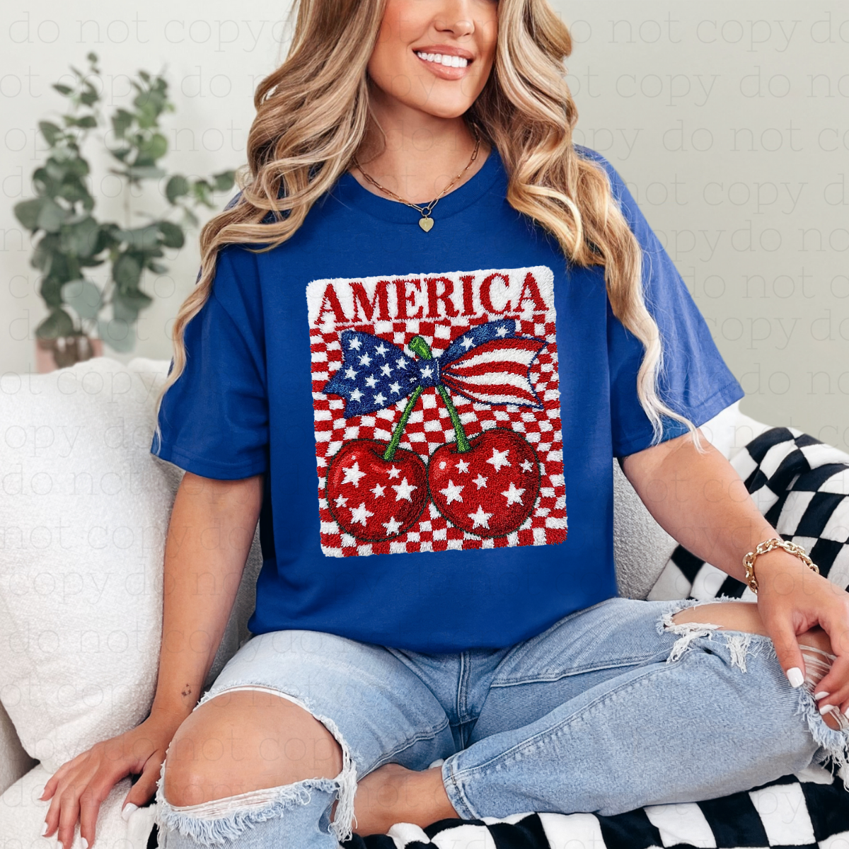 COQUETTE AMERICA - FAUX YARN - DTF TRANSFER