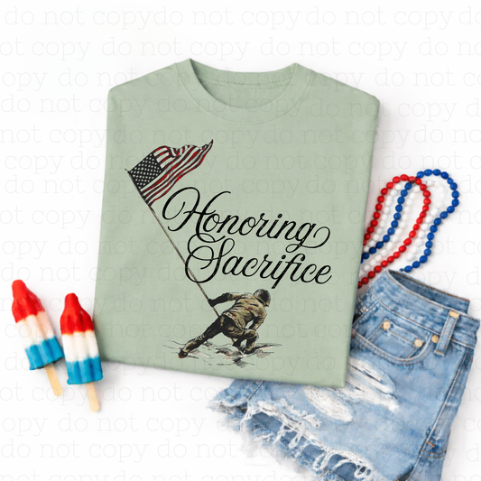 HONORING SACRIFICE - DTF TRANSFER - Hectic Momma Printing