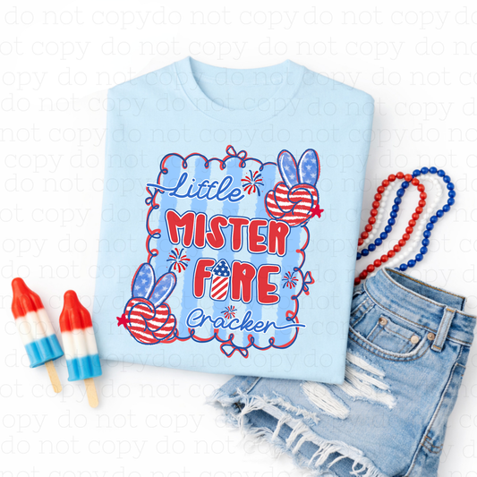 LITTLE MISTER FIRECRACKER - DTF TRANSFER - Hectic Momma Printing