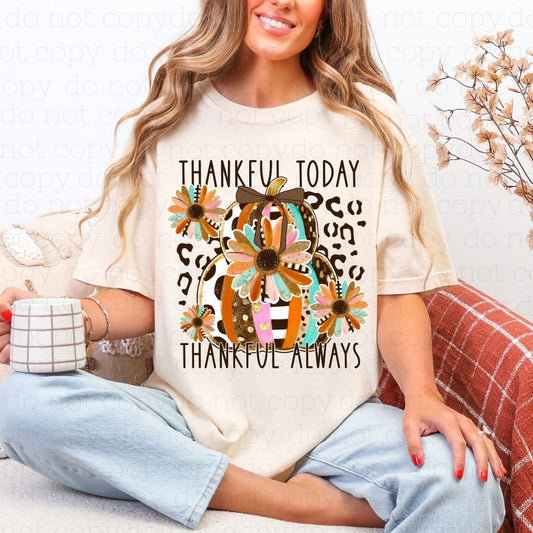 COQUETTE THANKFUL TODAY THANKFUL ALWAYS - DTF TRANSFER