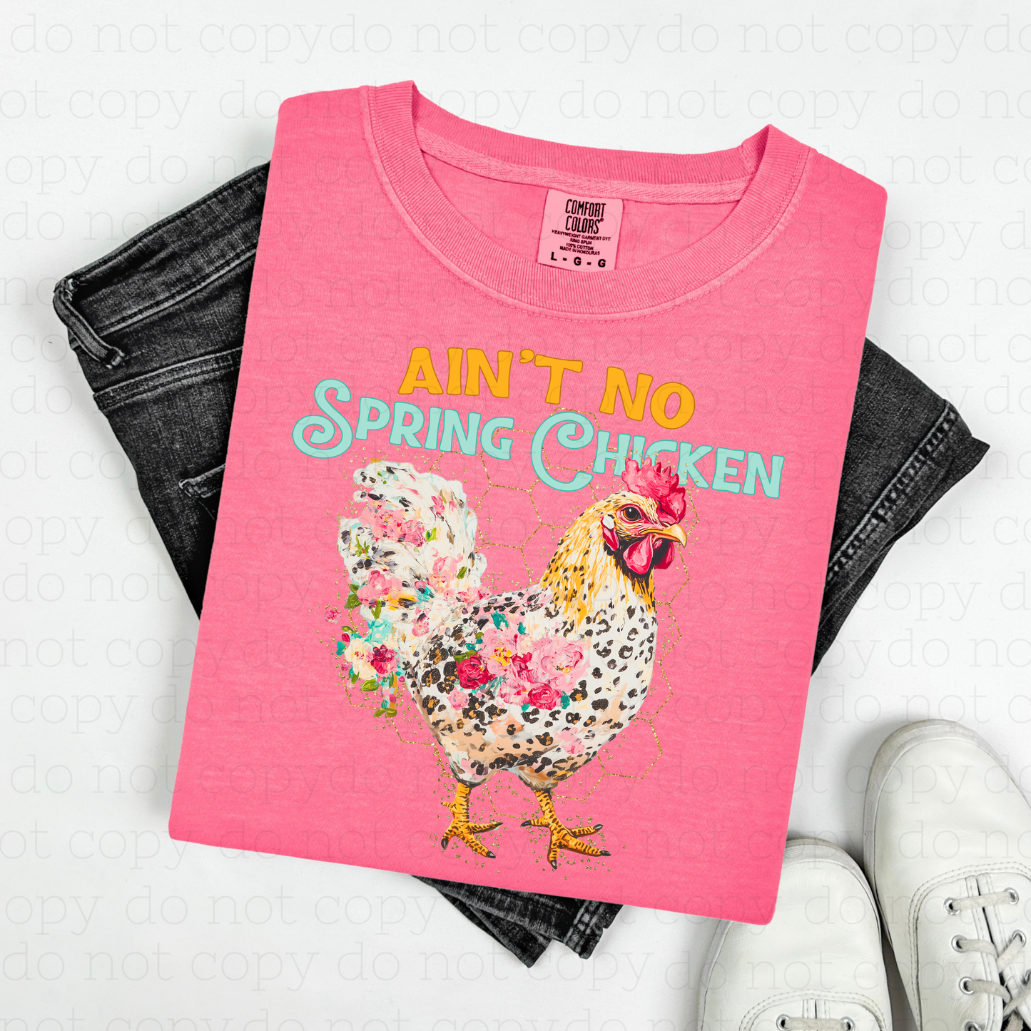 AIN'T NO SPRING CHICKEN - DTF TRANSFER