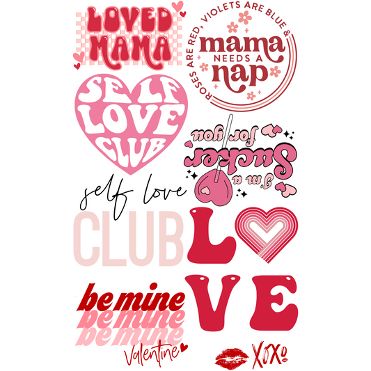 Valentine's Day Mama  DTF Mini made