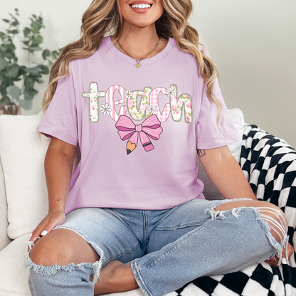 TEACH COQUETTE BOW - DTF TRANSFER