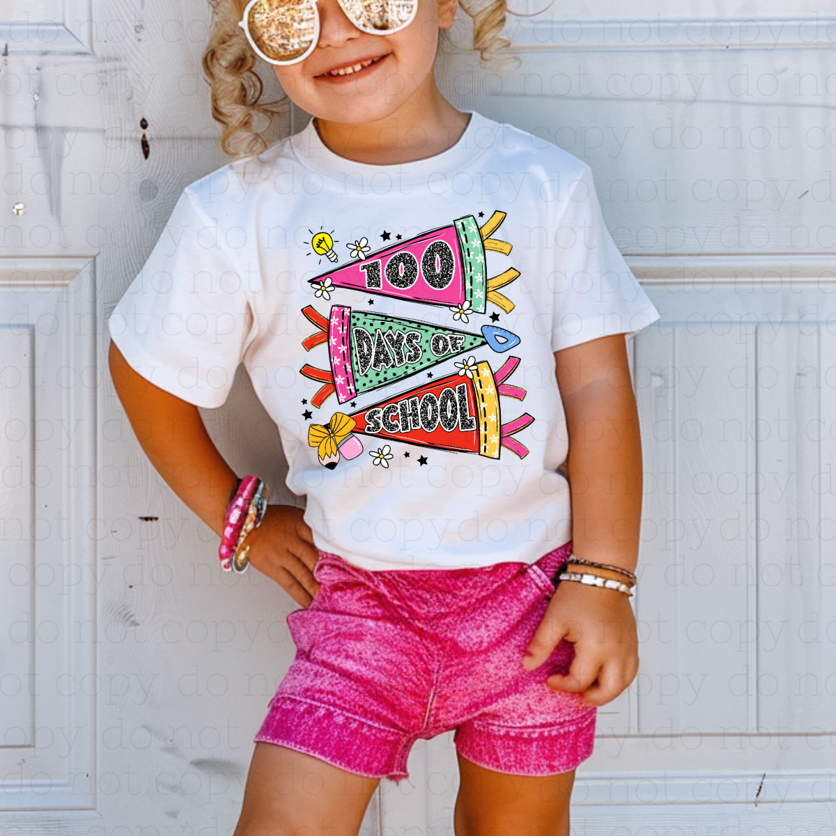 100 DAYS OF SCHOOL PENNANTS - DTF TRANSFER