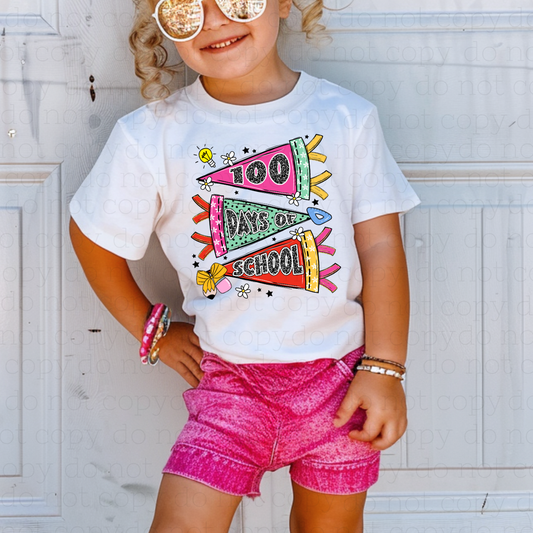 100 DAYS OF SCHOOL PENNANTS - DTF TRANSFER