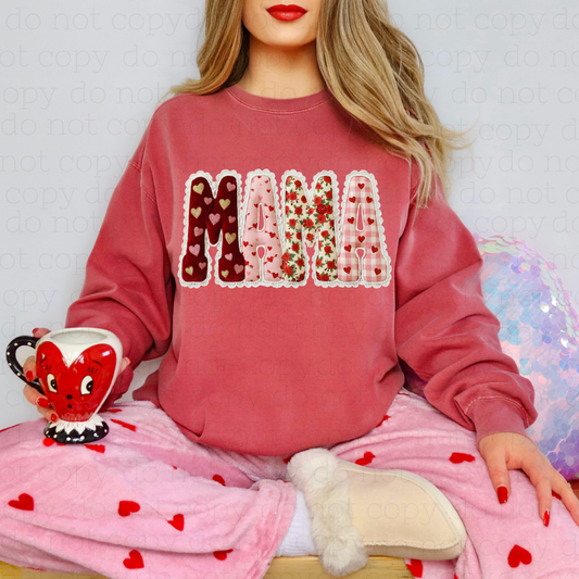 MAMA - FAUX YARN - DTF TRANSFER - Hectic Momma Printing