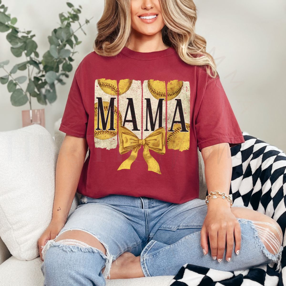 COQUETTE SOFTBALL MAMA - DTF TRANSFER