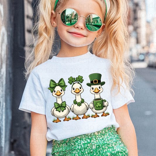 COQUETTE ST PATRICKS DAY GOOSE - DTF TRANSFER - Hectic Momma Printing