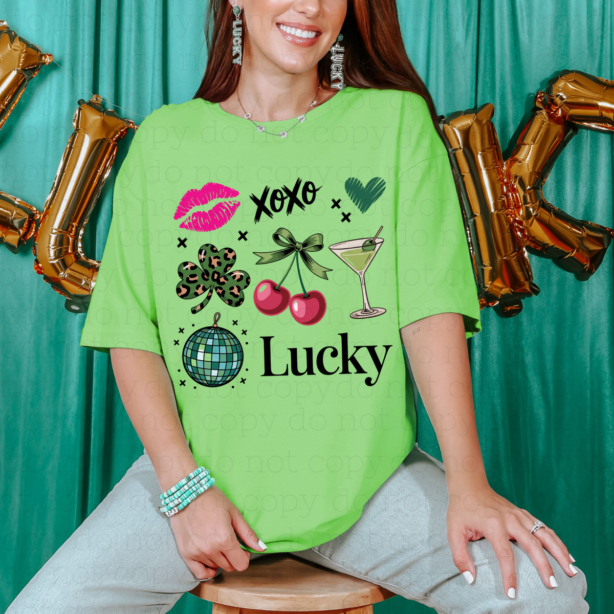 COQUETTE LUCKY DOODLE - DTF TRANSFER