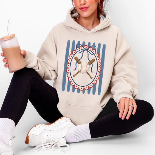 COQUETTE VINTAGE BASEBALL FRAME - DTF TRANSFER - Hectic Momma Printing