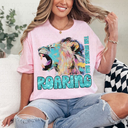 THE HEAVENS ARE ROARING * FAUX GLITTER* - DTF TRANSFER