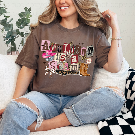 COQUETTE ADULTING IS A SCAM - DTF TRANSFER