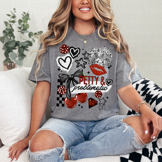 COQUETTE PETTY & PROBLEMATIC - DTF TRANSFER